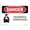 Signmission Safety Sign, OSHA Danger, 12" Height, 18" Width, Hazardous ATMosphere, Landscape, DS-D-1218-L-1810 OS-DS-D-1218-L-1810 - alternate 1